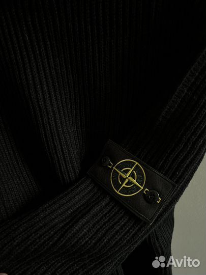 Свитер Stone Island черный и белый M/L