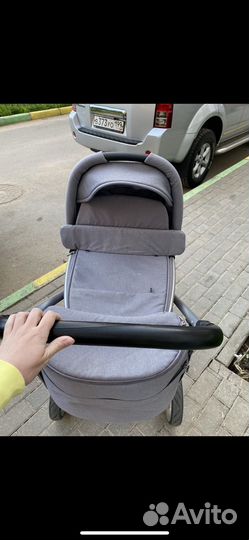 Коляска espiro next 3 в 1 серая