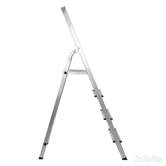 Стремянка усиленная, 4 ступени, алюминиевая, Росси