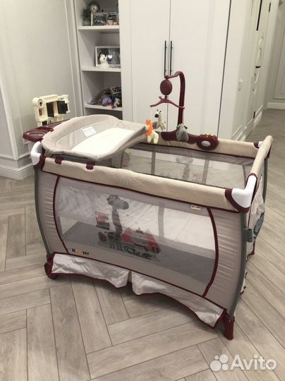 Детская кроватка манеж