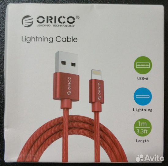 Orico LTF-10 Lightning USB-A Cable для iPhone