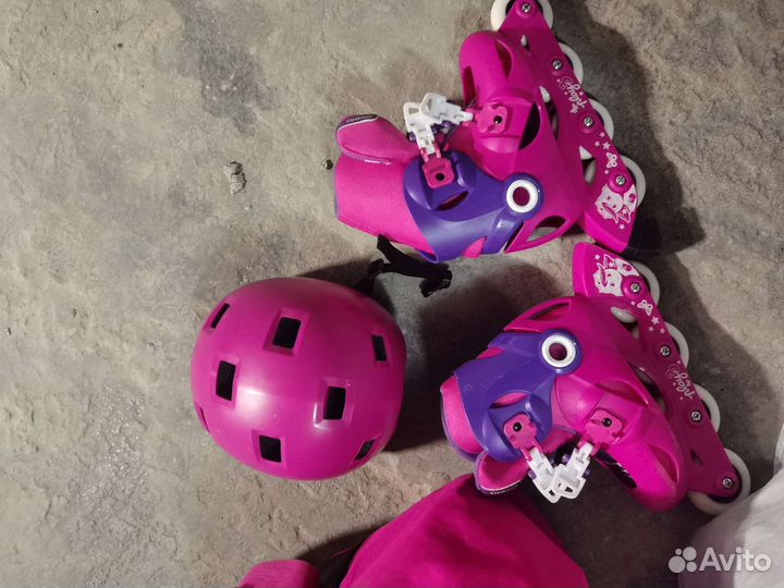Роликовые коньки детские с защитой