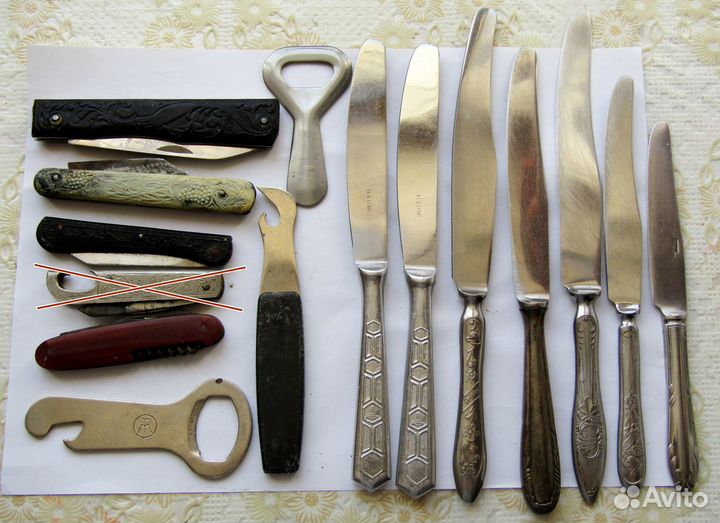 Кухонные ножи, перочинные, открывалки