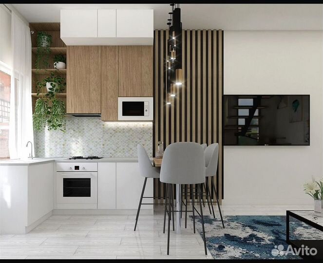 Кухня угловая под потолок