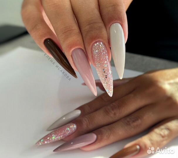 Маникюр наращивание ногтей, гель -лак,педикюр