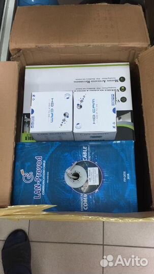 Уличный комплект видеонаблюдения POE/IP