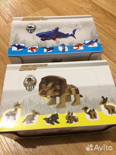 Детский конструктор животные и рыбы