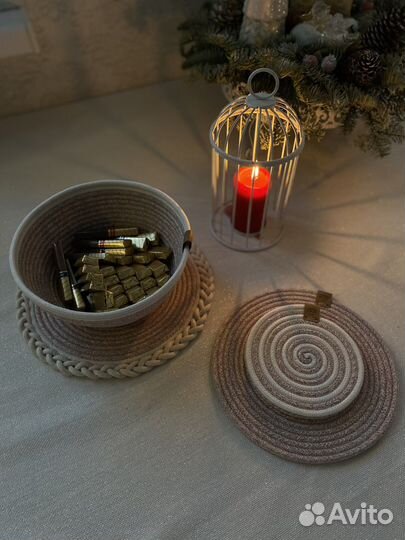 Салфетки на стол круглые