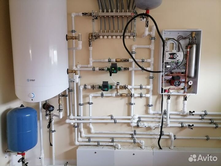 Монтаж систем отопления и водоснабжения