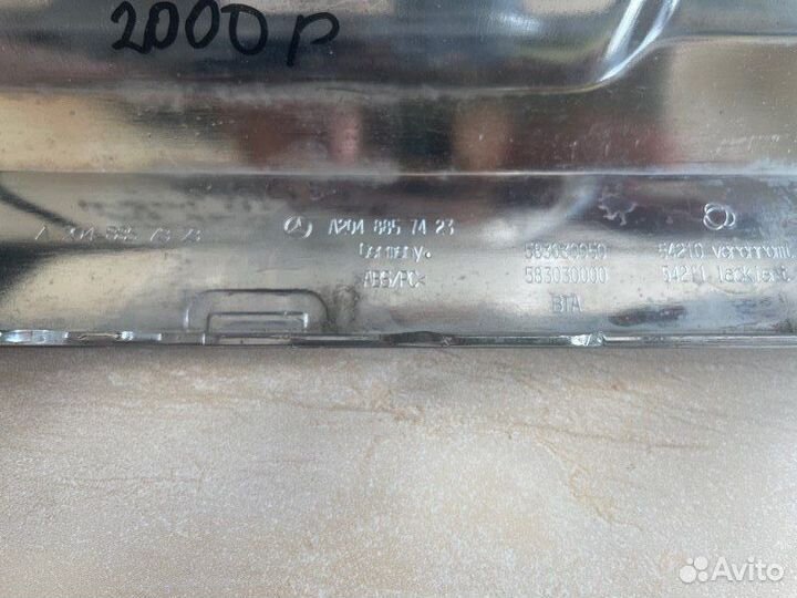 Спойлер бампера задний Mercedes Glk X204 С 2012 По