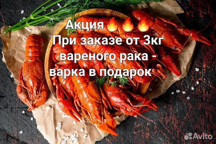 Живые и вареные раки на ул. итр 5а