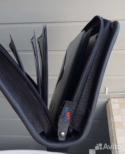 Сумка для cd дисков бирюзовая, бу