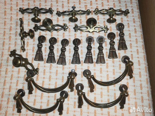 Мебельные ручки латунь