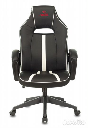 Кресло игровое viking zombie A3, кож.зам, черно/бе
