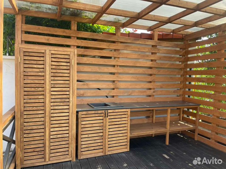 Терраса, беседка, летняя кухня, пергола