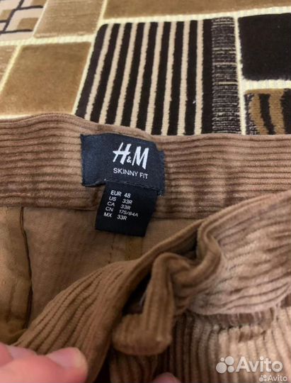 Вельветовые брюки H&M подростковые