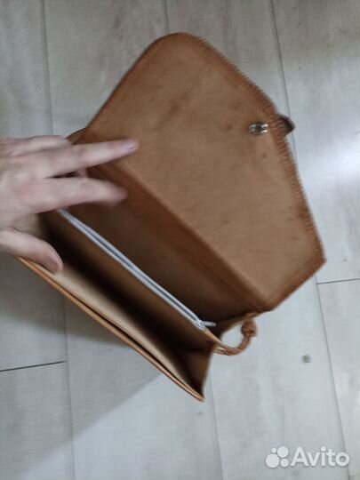 Сумка женская натуральная кожа бу через плечо