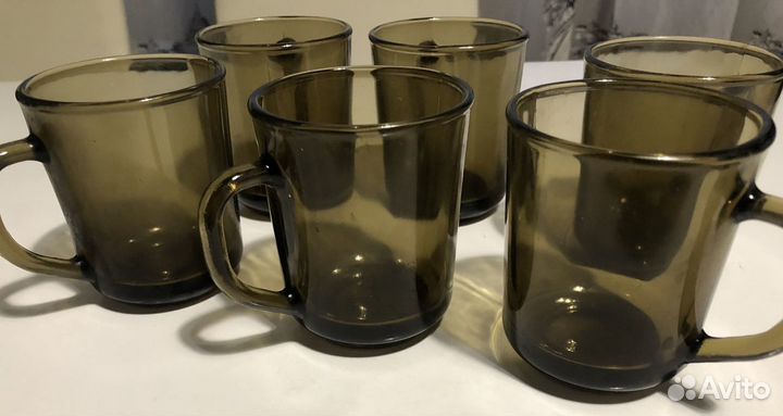 Кружка стеклянная дымка 250 мл