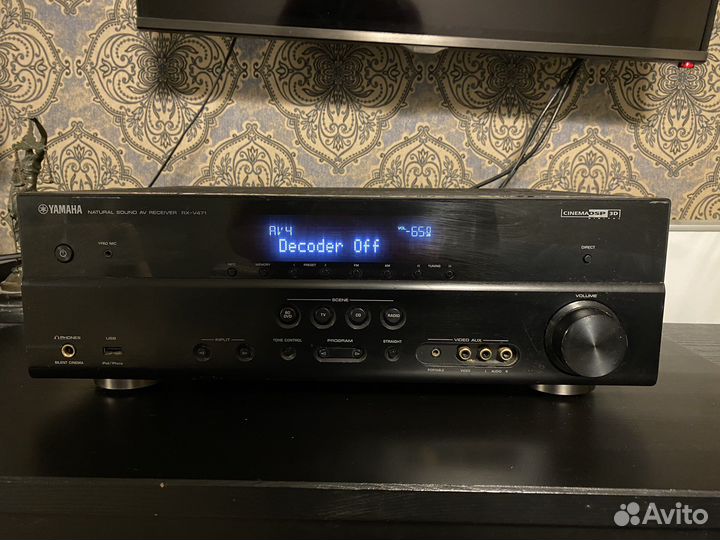 Комплект ресивер Yamaha RX V471 и колонки JBL E80