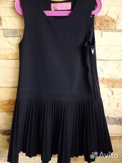 Школьный сарафан синий 122