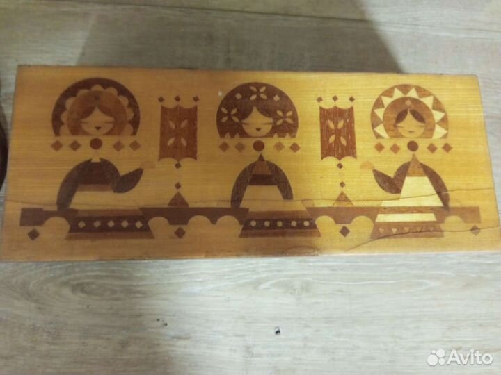 Шкатулка деревянная СССР