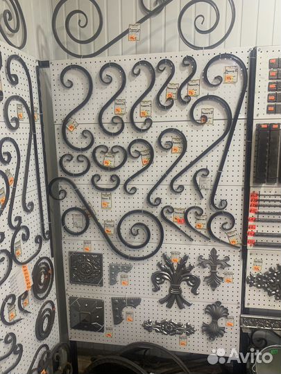 Кованые элементы,пики,навершения.цветочки,корзинки