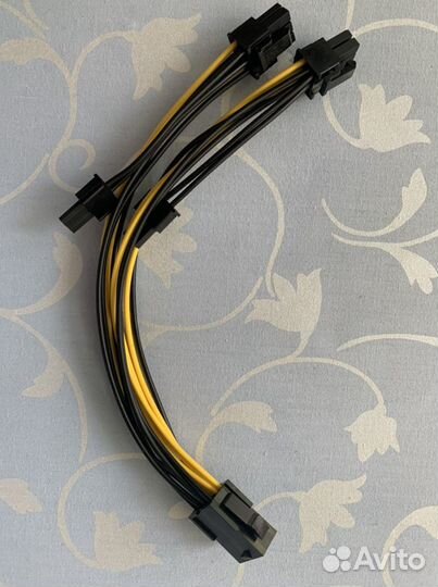 Переходник PCiE 8 pin to 2(6+2)