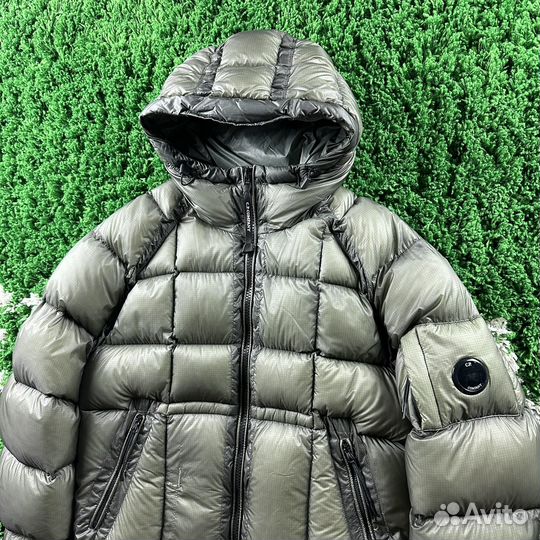 Пуховик Cp Company DD Shell Down Jacket Green Grey