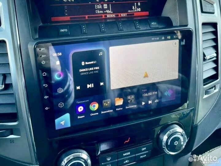 Магнитола Mitsubishi Pajero 4 Android IPS DSP