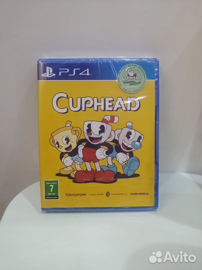Игра PS4 PS5 Cuphead. Диск новый, в пленке