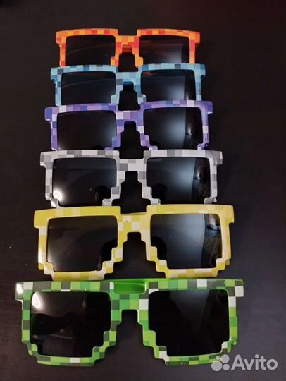 Солнцезащитные очки майнкрафт (6 цветов)