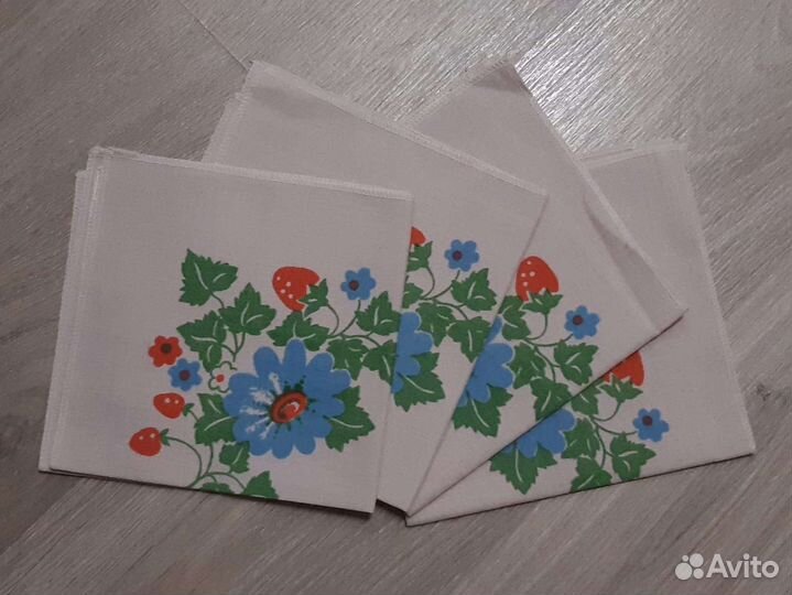 Салфетки льняные новые