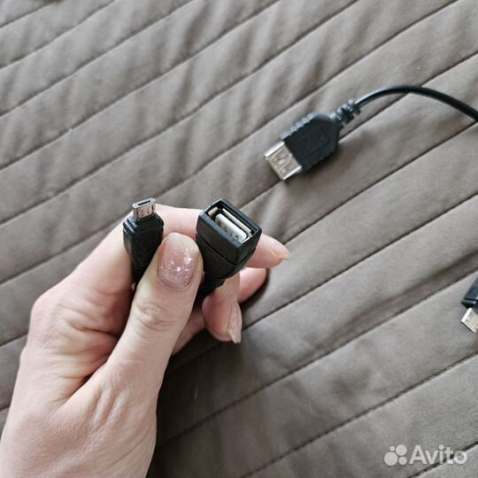 Кабель переходник адаптер OTG micro USB - USB