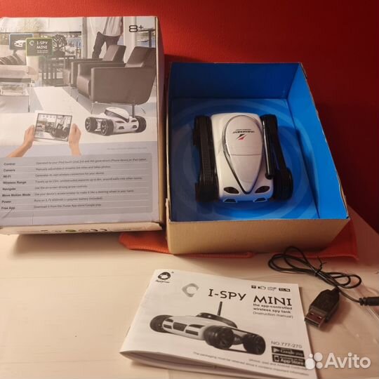 Радиоуправляемый танк I-SPY mini шпион камера нов