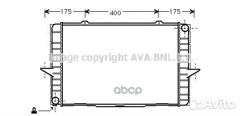 Радиатор системы охлаждения VO2063 Ava