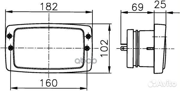 Фара 1AB006213001 hella