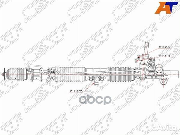 Рейка рулевая honda CR-V RD4L/RD5L LHD ST-53601