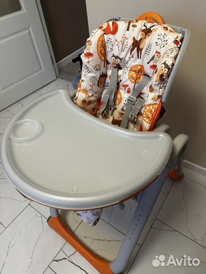 Стульчик для кормления chicco polly 2start