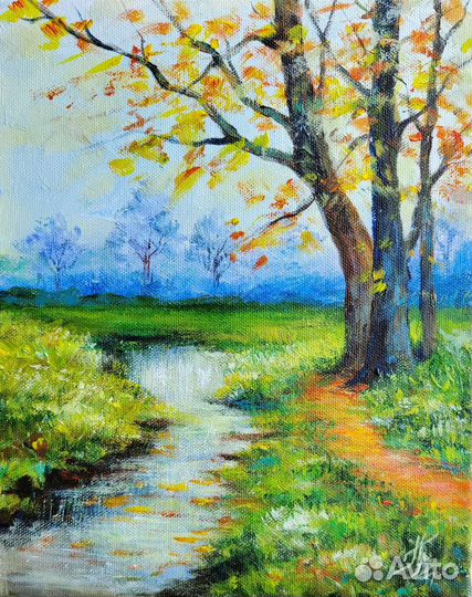 Пейзаж. Картина акрилом