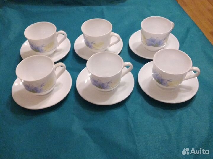 Кофейный набор СССР даглас 6чашек +6 блюдец