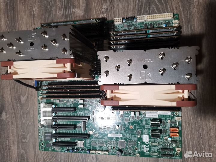 96 ядер Amd epyc 7r12 2шт + h11dsi + 512gb ddr4