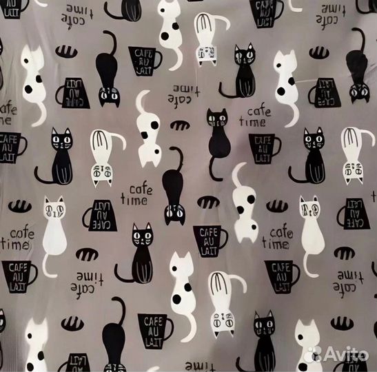 Плед детский 180*200 на диван кровать с котиками