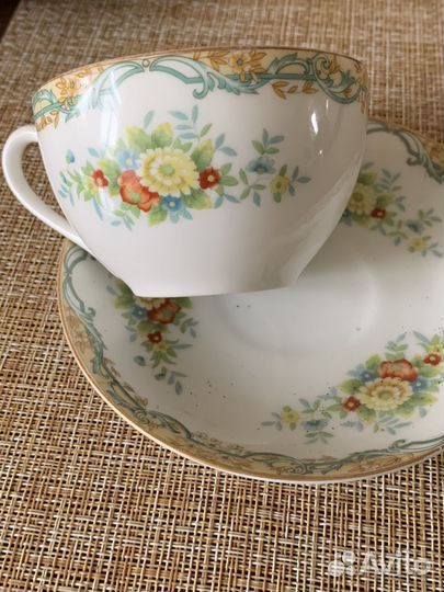 Чайная пара Noritake Норитаке Япония 1950