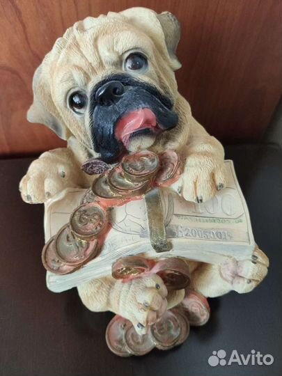 Копилка собака мопс