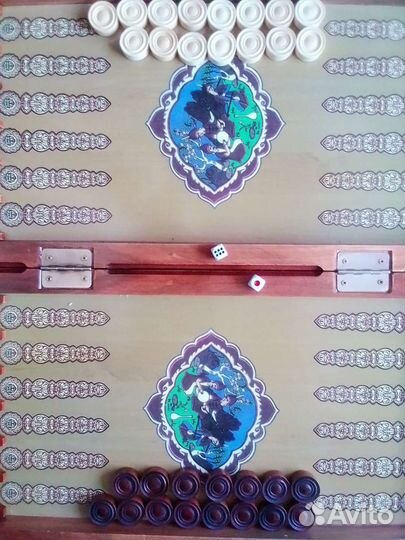 Нарды, шахматы, шашки. 3 в 1. Новые. Дерево