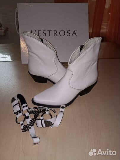 Полусапоги казаки, нат. кожа, новые с биркой