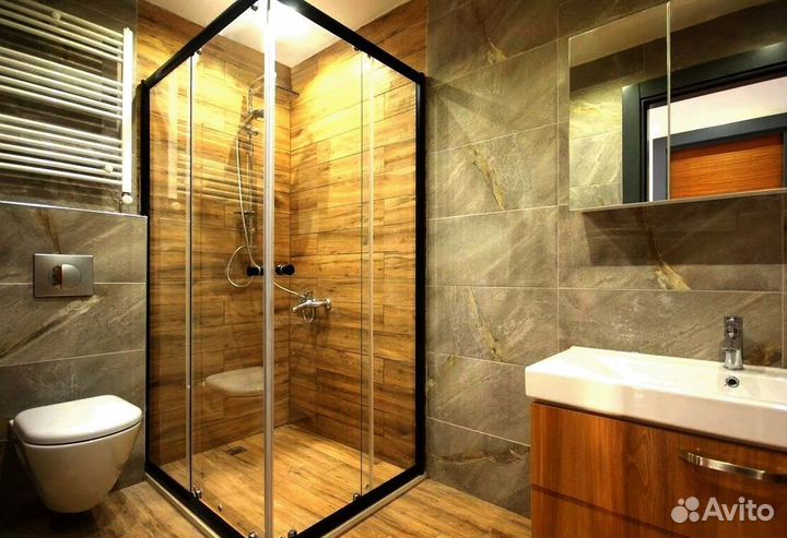 Душевая кабина из стекла