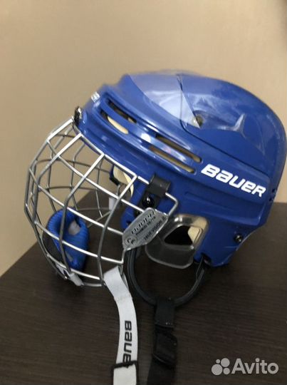 Детский шлем с маской «Bauer», для занятия хоккеем