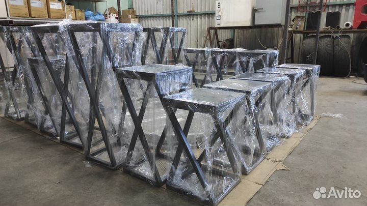 Мебель лофт на заказ. Порошковый окрас