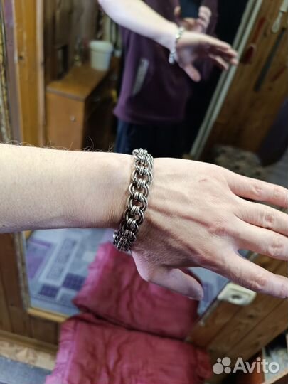 Серебряный браслет мужской 925 проба